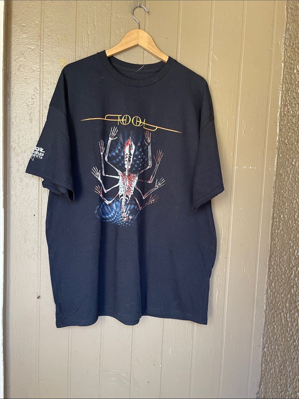Tool Cotton Graphic Band Tee in Black Size 2XL